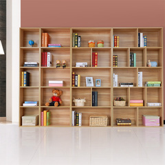 简易书柜自由组合书架简约现代收纳柜特价格子柜置物架柜子可带门