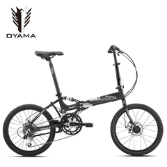Oyama/欧亚马铝合金折叠自行车16/20寸超轻变速成人男女休闲单车