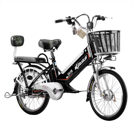 金时捷电动车天能48v可抽取式锂电池20寸电单车双人 电动自行车