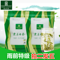 宋茗安吉白茶2016新茶雨前特级珍稀春茶正宗绿茶20g*2袋好茶叶