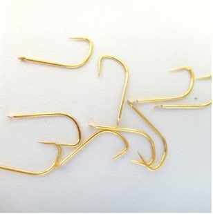 2-5号小鱼钩无倒刺金袖鱼钩1元20个鲫鱼钩小鱼钩小袖钩无刺钩