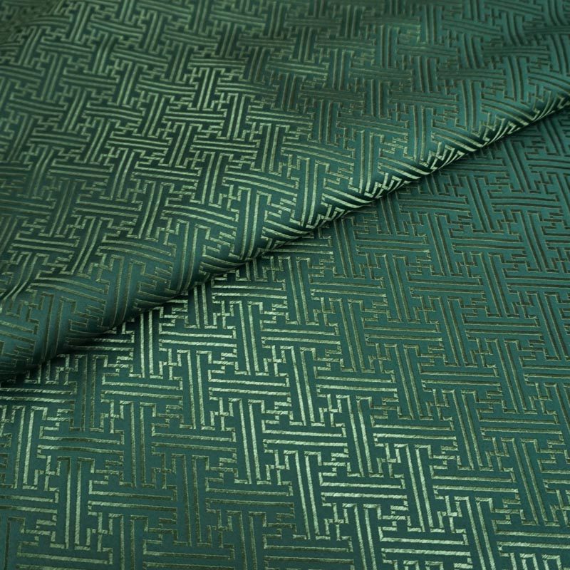 特价高档绿色中回纹城墙纹织锦缎云锦丝绸缎子布料面料唐装汉服