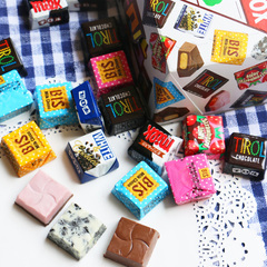 日本进口零食TIROL松尾多彩什锦夹心巧克力27枚盒装（代可可脂）