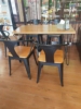 Blue Maple Haoyue Iron art solid wood table furniture dining table pine table Retro workbench desk Blue Maple Haoyue Iron art solid wood table furniture dining table pine table Retro workbench desk