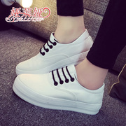 Fall 2015 low cut sneakers girl Korean version flows air laced shoes classic Joker thick-soled platform shoes
