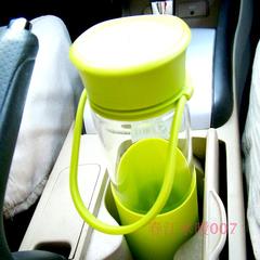 便宜卖MIGO透明玻璃水杯0.4L 带盖便携泡茶杯过滤创意车载玻璃瓶