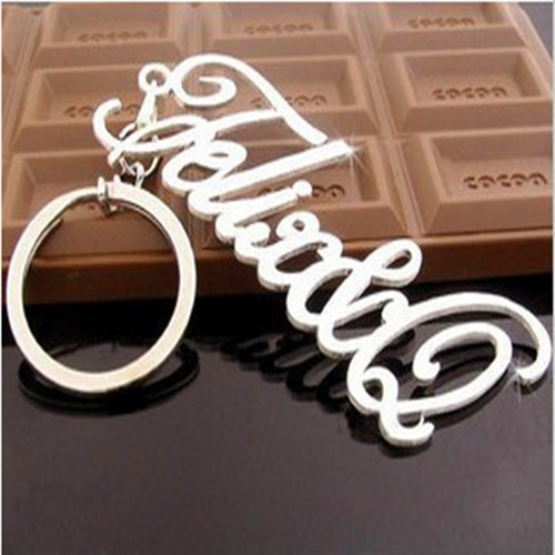 DIY Customized letter Name Key chain customized 925 Sterling Silver automobile Key buckle Girlfriend birthday giftin the Festive supplies/Gift , Gift ideas , Keychain category - from Buy2taobao.com to provide professional Taobao agent buy service