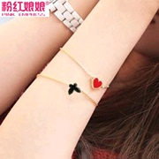 Pink goddess jewelry authentic Korean drops small Butterfly hearts love four leaf and flower bracelets women''s bracelets bracelets