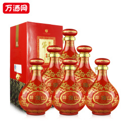 【万酒网】百年牛栏山二锅头红瓷窖藏50度浓香型600ml*6瓶 整箱装