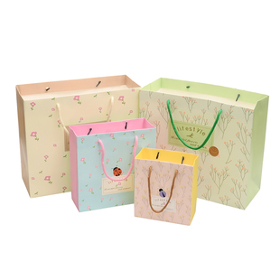 回礼 瑞迪斯 礼物袋手提袋纸袋包装袋子 卡通小碎花礼品袋 回礼袋服装