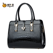 Orange bean fall 2015 paint bag crocodile grain tide girls summer ladies handbag shoulder women bag Crossbody bag