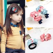 Know Richie hit children''s hair accessories fashion color flower string pearls girls hair clips side clips hair clip flower head jewelry