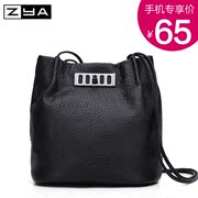 ZYA female for 2015 and autumn surges of new lock barrel bags autumn/winter fashion Joker single diagonal shoulder bag