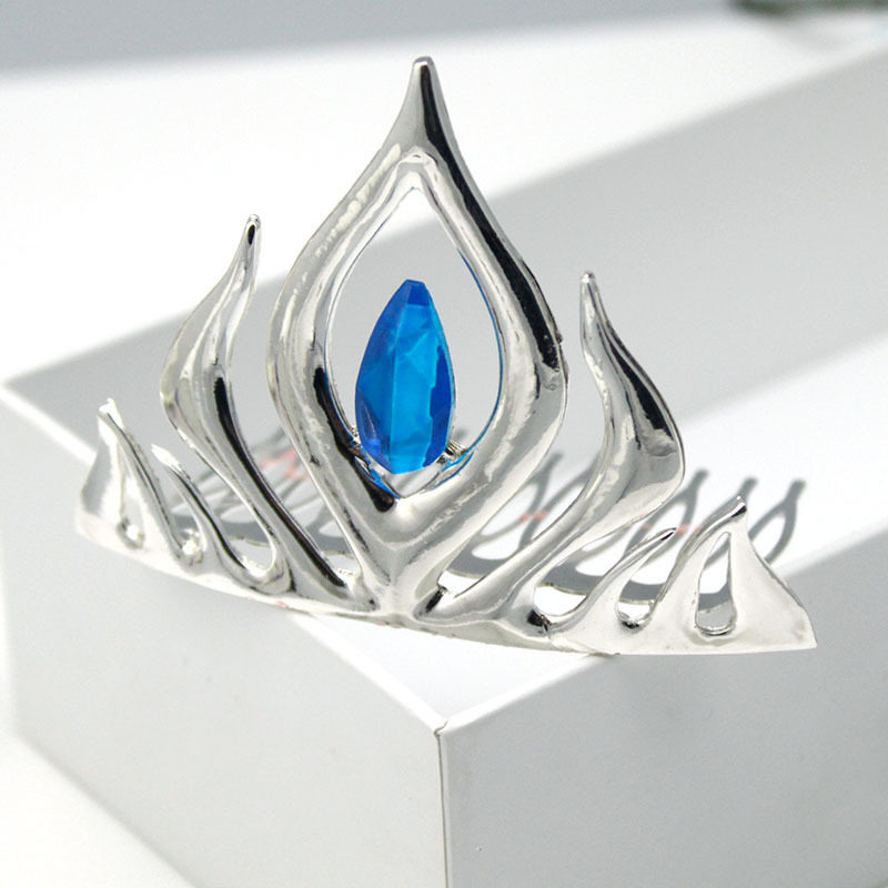 动漫圣诞饰品 冰雪奇缘frozen elsa加冕皇冠王冠cosplay头饰 发梳