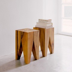 美式实木边几 简约现代原木角几 创意小木凳 客厅木桩子木墩 圆墩