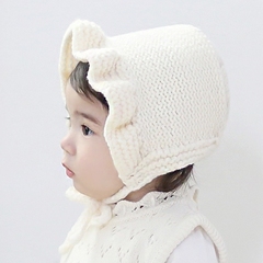 婴儿帽子秋冬6-12个月波米麻麻韩国代购儿童防风帽婴冬季宝宝帽子