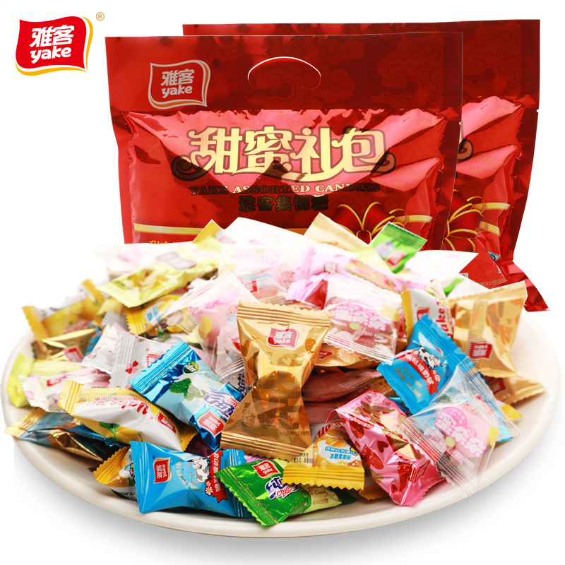 【雅客】甜蜜礼包 500g*2 过节礼品 精品年货 休闲糖果集锦装产品展示图1