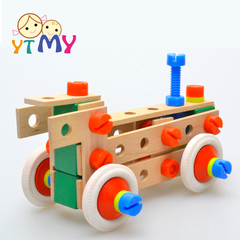 木制螺母拆装组合拼装玩具 男孩儿童益智动手能力锻炼diy螺丝玩具