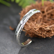 Very Thai bracelet genuine 925 Silver opening exaggerated simulation of diamond quality women bracelet