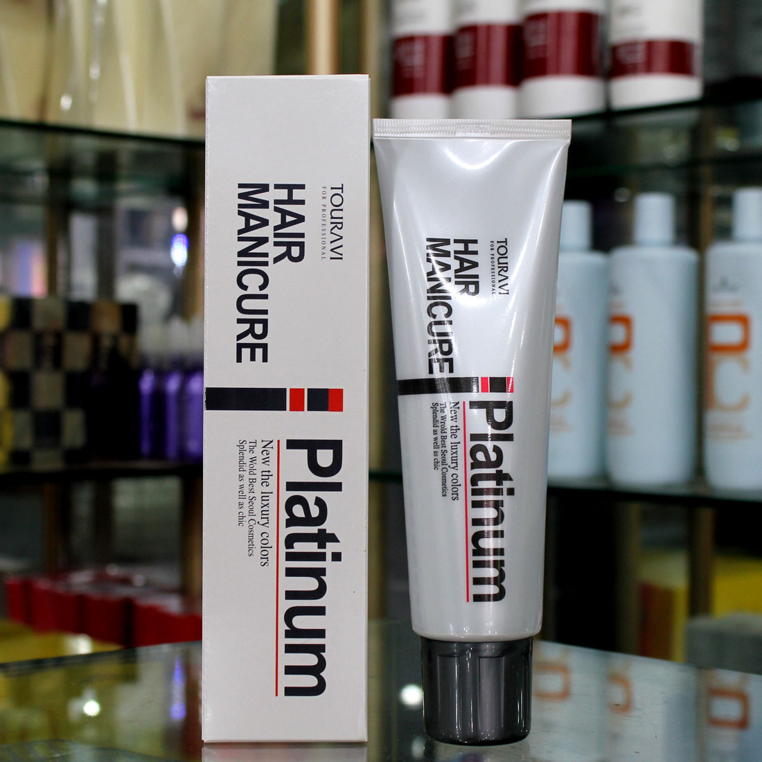 韩国Touravi Platinum Hair Manicure头发打蜡染发指甲油