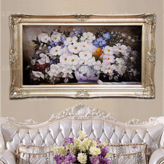 手绘油画装饰画客厅欧式花卉现代时尚沙发背景画餐厅卧室玄关挂画