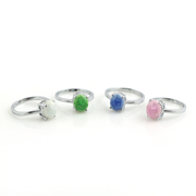 Jingdezhen ceramic hand Kung Fu Crackle Crystal droplets ring beautiful ring women fashion colorful jewelry