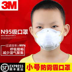 3M8110S 小号口罩N95学生小脸型冬季防尘雾霾PM2.5口罩 顺丰包邮