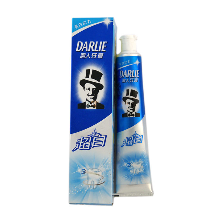 美白黑人牙膏超白90g牙齿口气清新超强正品牙膏