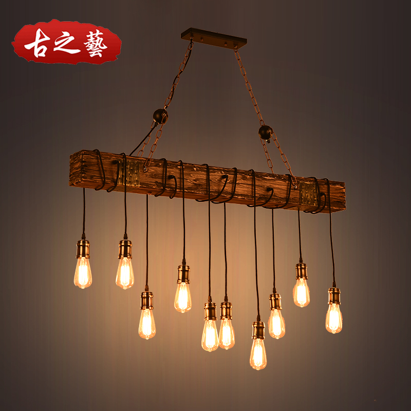 American style rural Retro Reminiscence solid wood loft coffee Restaurant lights Bar counter couture originality a chandelierin the Decoration main material , Lamps , 吊灯(新增), LOFT/复式住宅/楼梯吊灯 category - from Buy2taobao.com to provide professional Taobao agent buy service