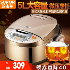 SUPOR/苏泊尔 CFXB50FC833-75电饭煲5L智能电饭锅特价家用3-5-6人