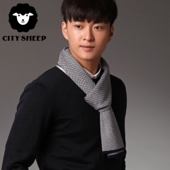 CITYSHEEP2015新款男士英伦气质围巾男高档礼盒装围脖冬天送男友