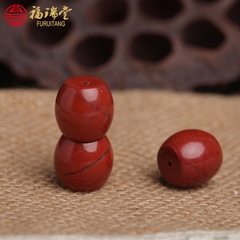 Shi Gu beads, Tibetan-style chicken liver warring Red Stone barrel beads bead dingzhu isolation and Pearl DIY hand prayer beads Accessories Accessories