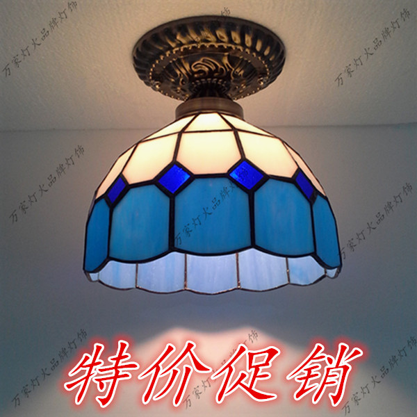 现代简约地中海蒂凡尼过道吸顶灯蓝白格子特价飘窗阳台门厅玄关灯在类目 家装主材, 灯具灯饰, 吸顶灯中 - 来自Buy2taobao.com提供专业的淘宝代购服务