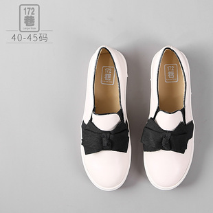 172巷旗舰店172巷大码女单鞋秋40-43 大码乐福鞋女 特大码女鞋41-43单鞋平底