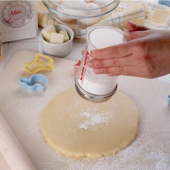 日本 烘焙工具cakeland 计量式糖粉筛糖粉罐 粉筛 18-8不锈钢细网