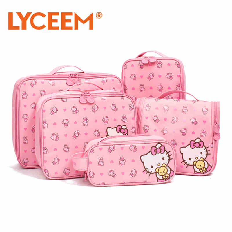 hellokitty旅行套装行李箱衣物收纳袋洗漱包出差旅游用品五件套|msdalam kategori luar/Mountaineer/Camping/Aksesori perjalanan, Basuh bersih/Care Products, beg basuh/kosmetik - dari Buy2taobao.com untuk memberikan perkhidmatan ejen Taobao profesional membeli