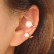 Fashion cute faux Pearl ear clip jewelry in Europe and America without pierced earrings ear bones clip package mail