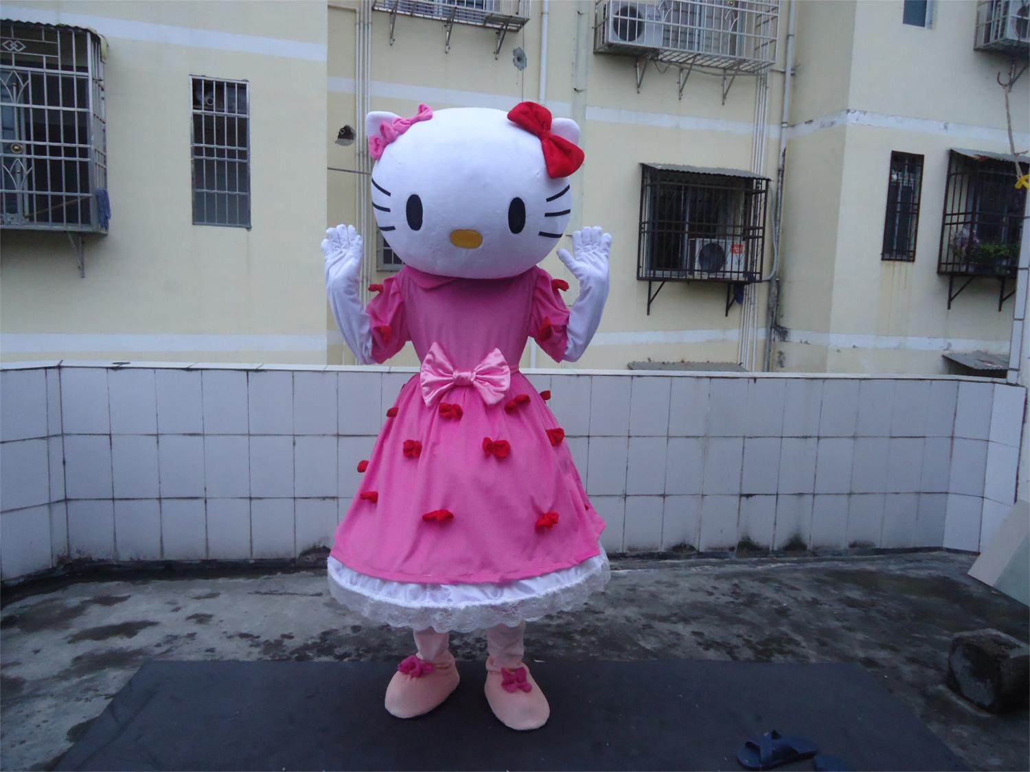 kitty卡通人偶行走服装熊kt猫凯蒂猫迪士尼动漫公仔促销玩偶定做