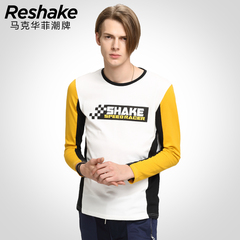 Reshake【商场同款】长袖T恤圆领纯棉修身3153205001