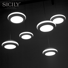 高端创意个性艺术LED吊灯餐厅灯卧室客厅灯现代简约吧台吊灯6头