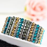 Mu-Mu vintage wide bracelet jewelry lot password European fashion Joker exaggerated female birthday gift jewelry accessory