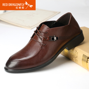 Red Dragonfly autumn new genuine leather men's shoes fashion business attire with comfortable men's shoes