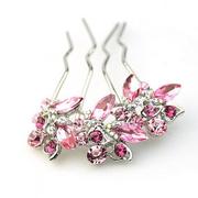 Good good Korean hair accessories jewelry Korea plug headwear fashion Heart Rhinestone hair comb H005