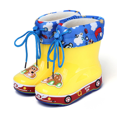 新款卡通汽车儿童宝宝小雨鞋四季通用防滑雨鞋男童女童保暖小雨靴