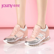 Zhuo Shini 2015 new leisure shoe lacing colour matching increases in the spring round-headed shoes 151214780