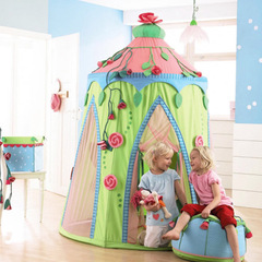 德国HABA正品玫瑰仙子儿童游戏帐篷游戏屋公主帐篷超大卡通帐篷屋