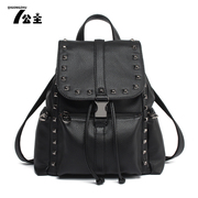 Princess 2015 winter new style handbag Korean tidal rivet backpack punk bag female bag casual College wind