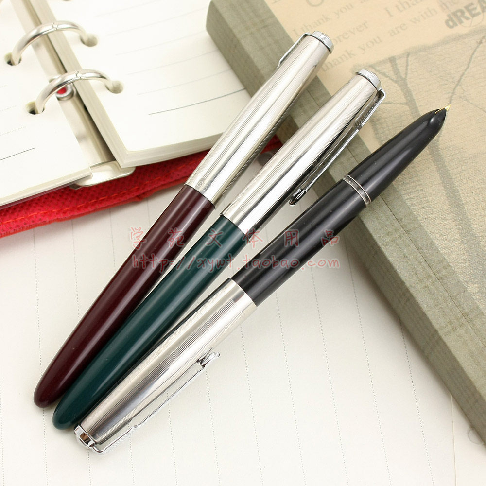 爱好2881直液式可换囊可擦钢笔 超值墨囊 2支钢笔组合 - 360购物