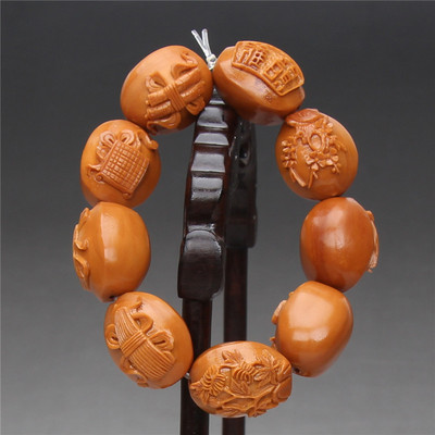 苏工名家陶莉华《暗八仙》核雕9颗