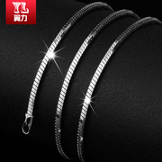 Wing man bone chain necklace snake silver chain 925 Silver fashion jewelry accessories Korean fashion woman lettering